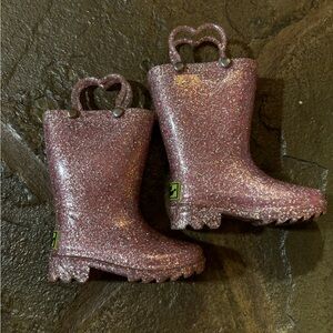 Western chief toddler Abby glitter rain boots